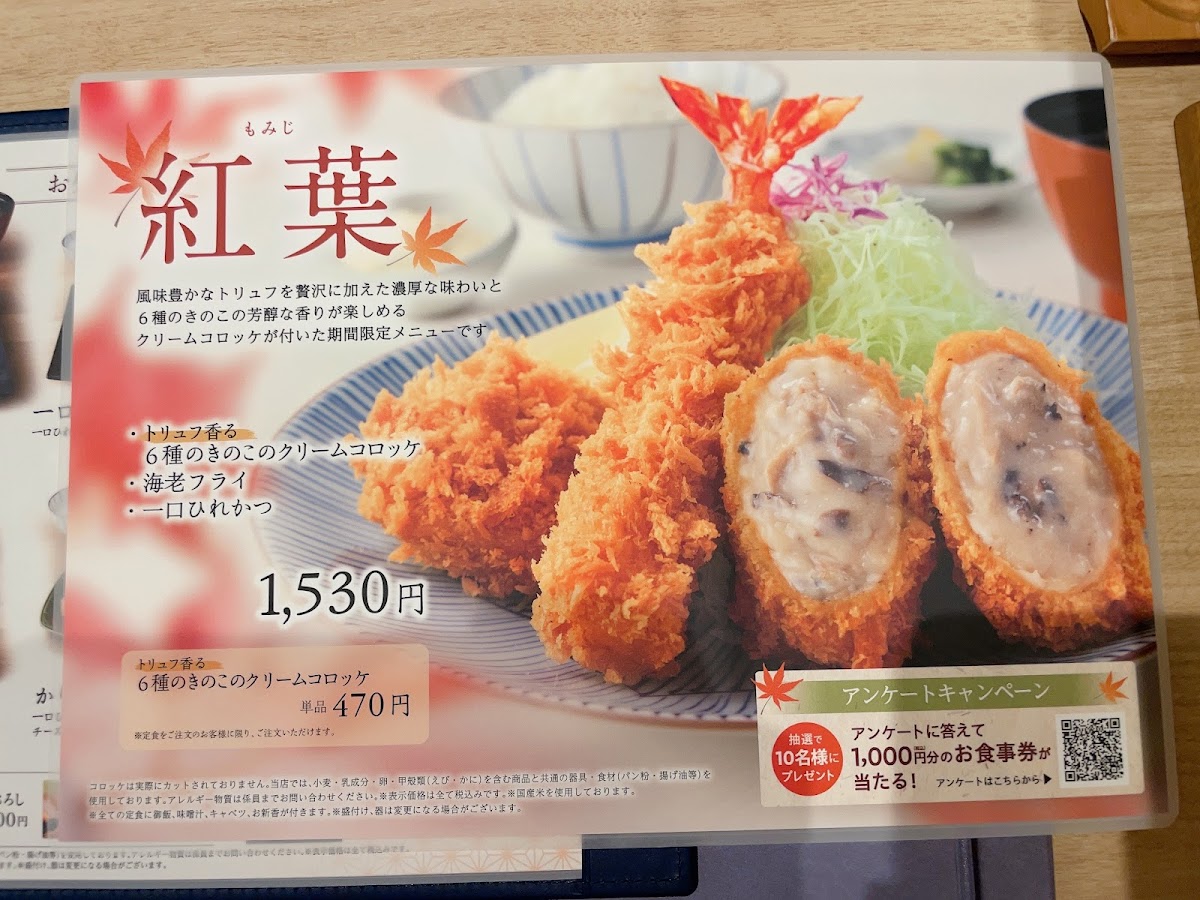 Menu Tonkatsu Wako Atre Shin-Urayasu-9