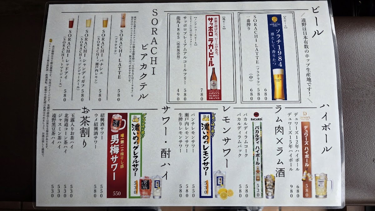 Menu Tono Shokuniku Center Main Store-1