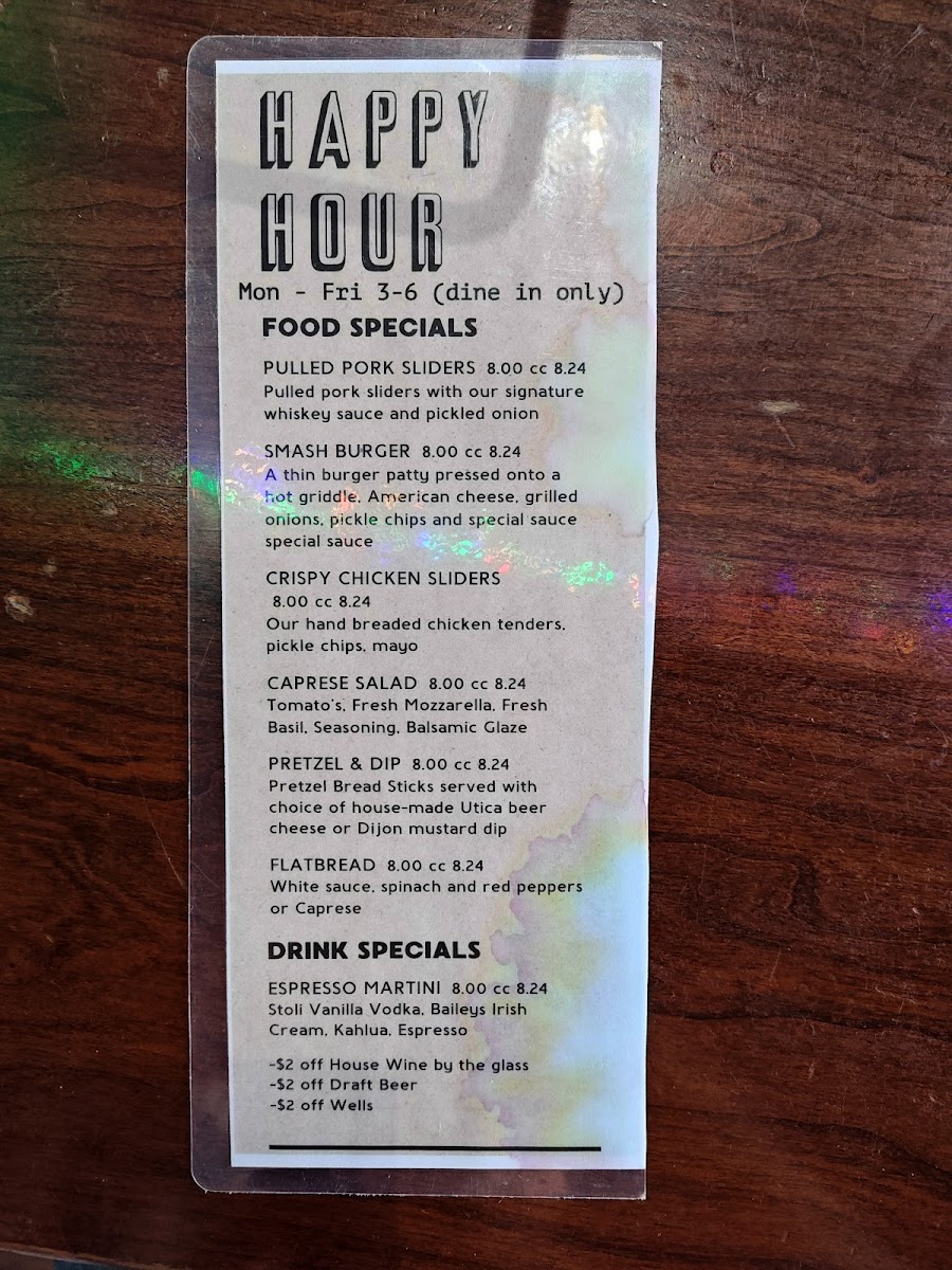 Menu Tony Harper's Pizza & Clam Shack-8