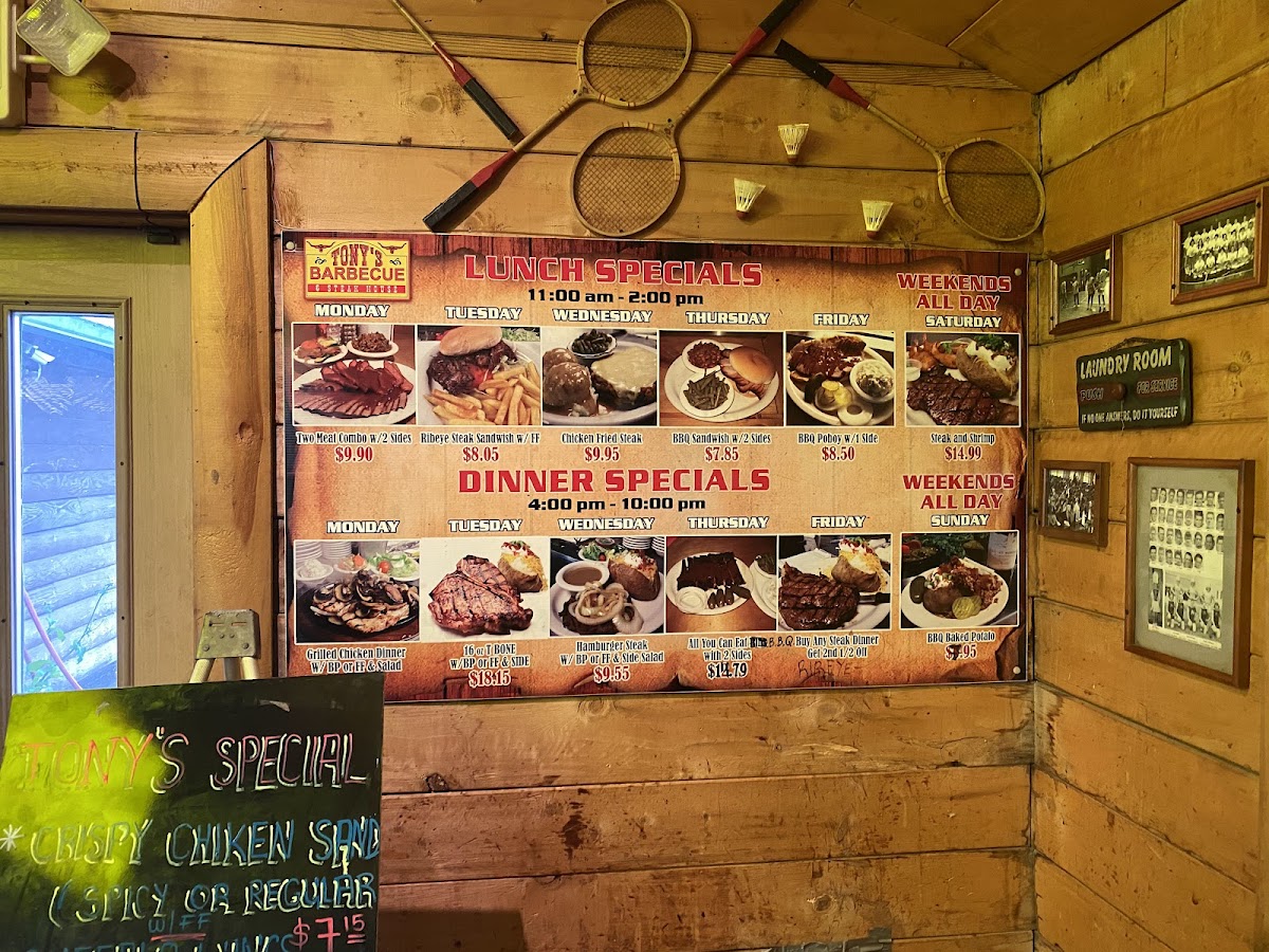 Menu Tony's Bbq-5