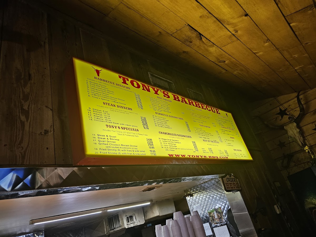 Menu Tony's Bbq-6