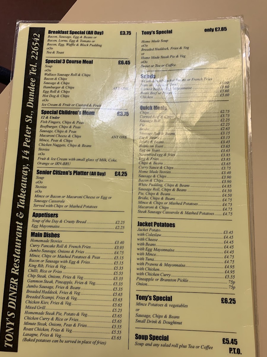 Menu Tonys Diner-5