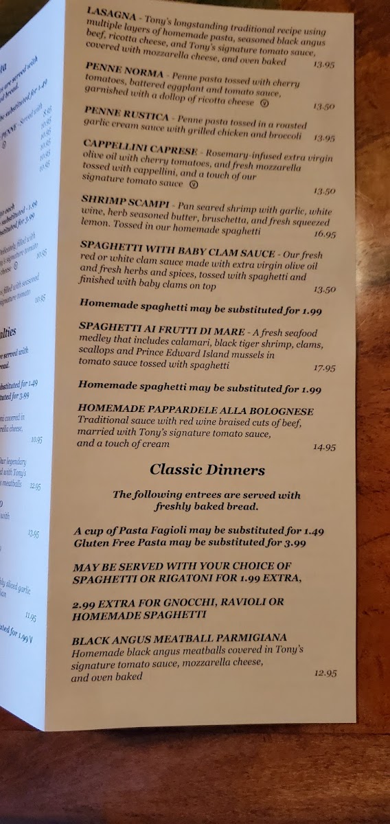 Menu Tony's Italian Grill-3