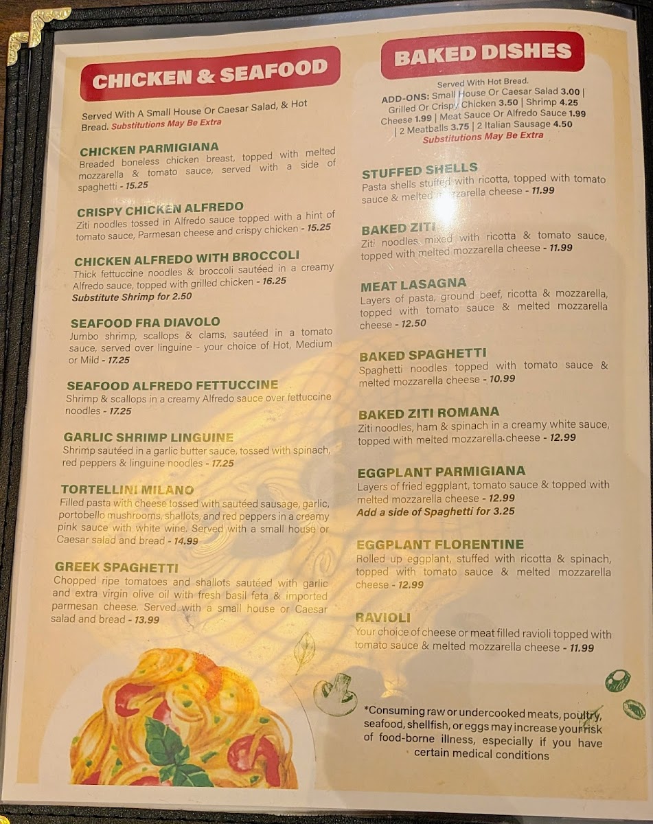 Menu Tony's Pizza & Italian Restaurant-3