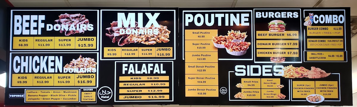 Menu Top Donair & Pizza Capilano-1