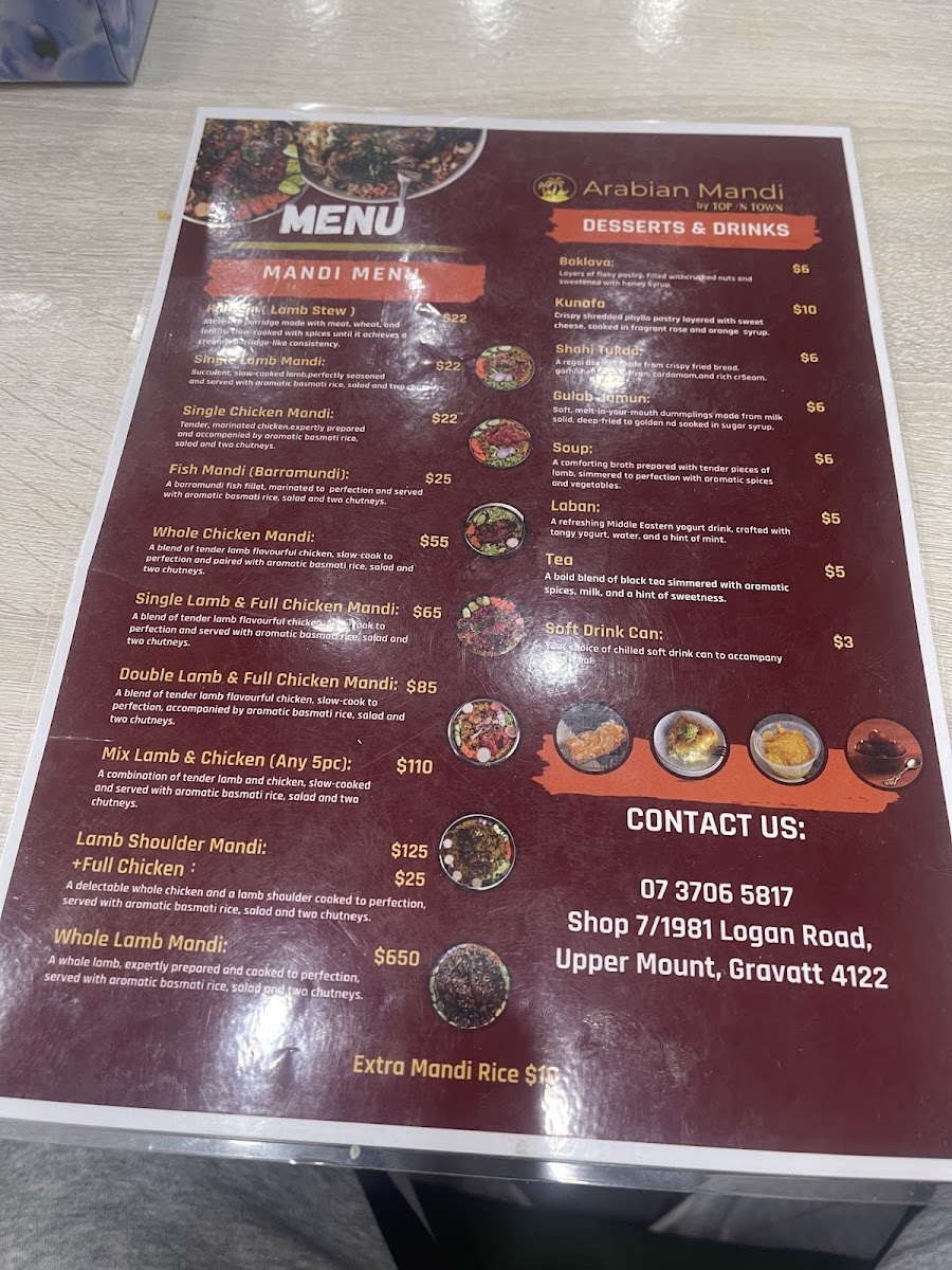 Menu Top In Town Upper Mt Gravatt-1