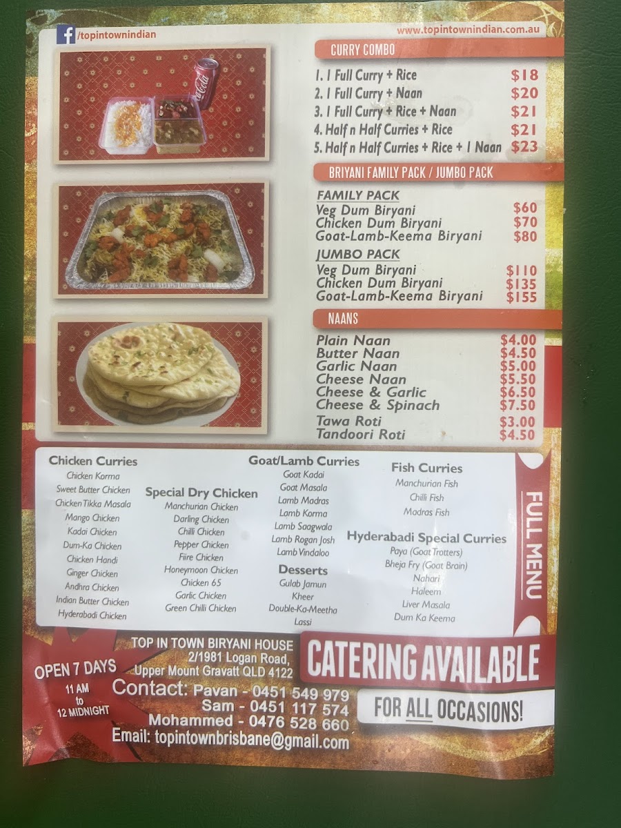 Menu Top In Town Upper Mt Gravatt-3