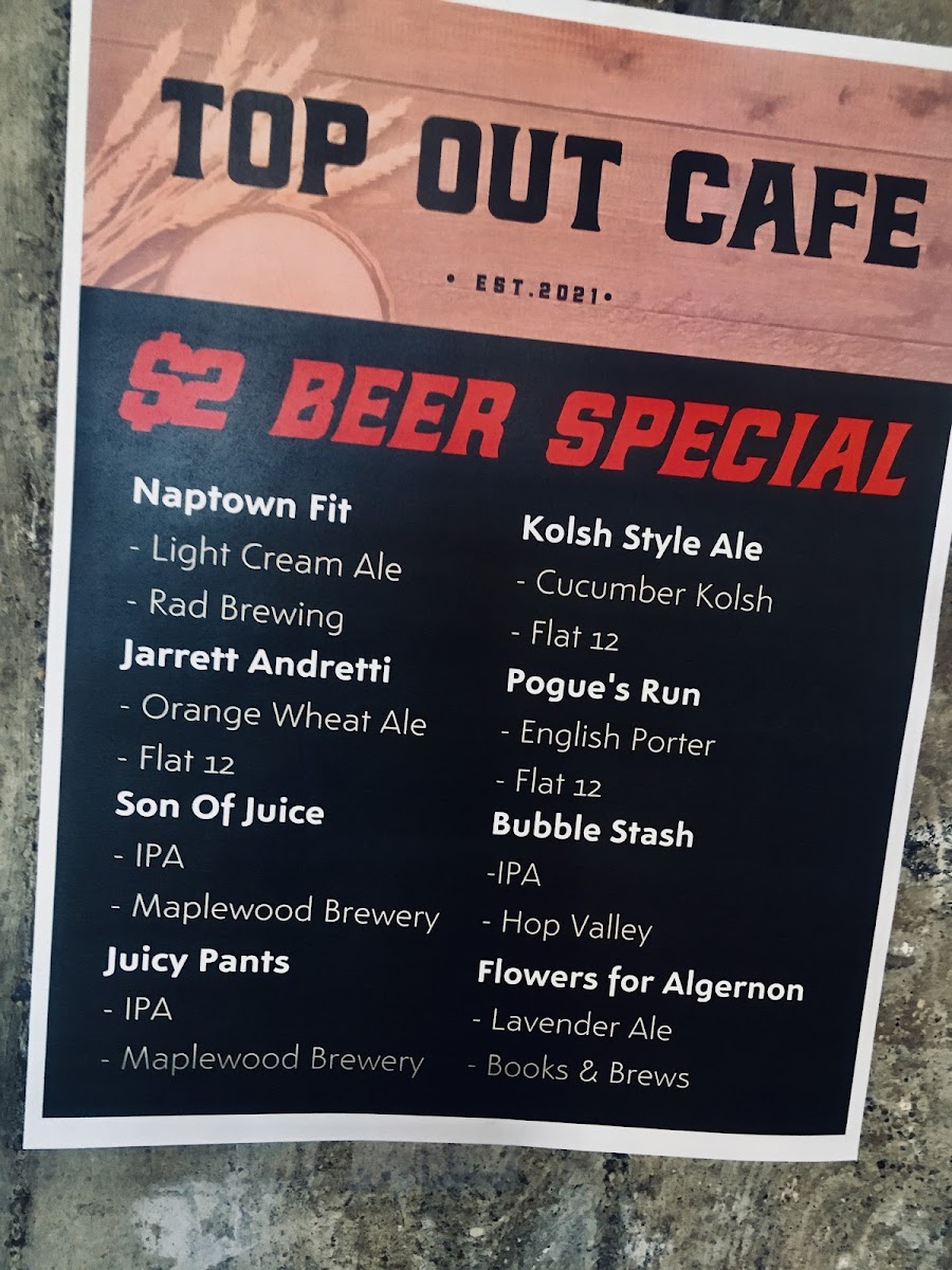 Menu Top Out Cafe-9