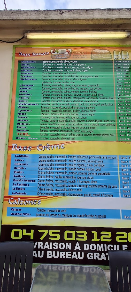Menu Top Pizza 26-6