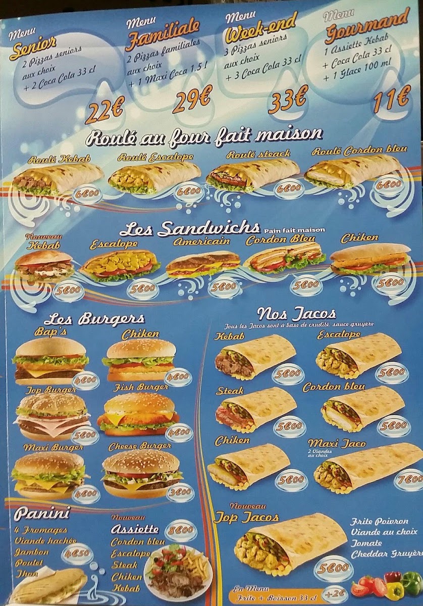 Menu Top Pizza 26-8