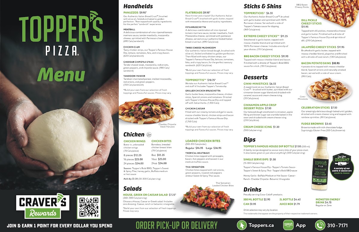 Menu Topper's Pizza — Orleans-2