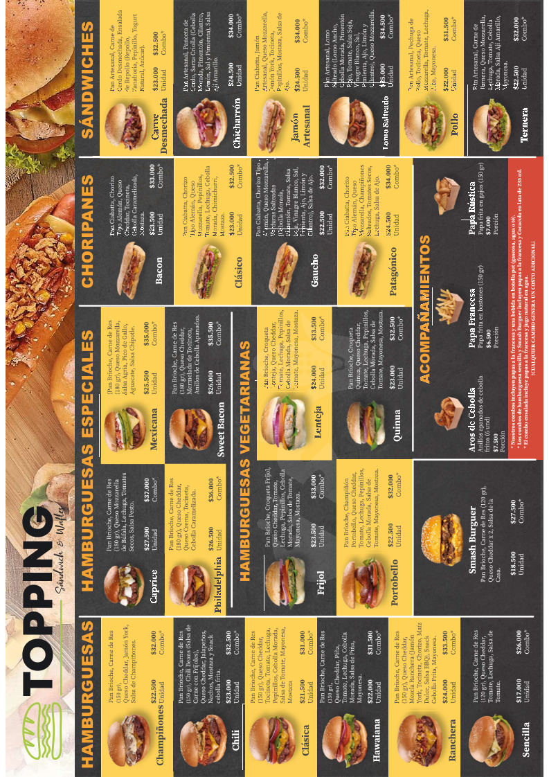 Menu Topping Sándwich & Wafles-4