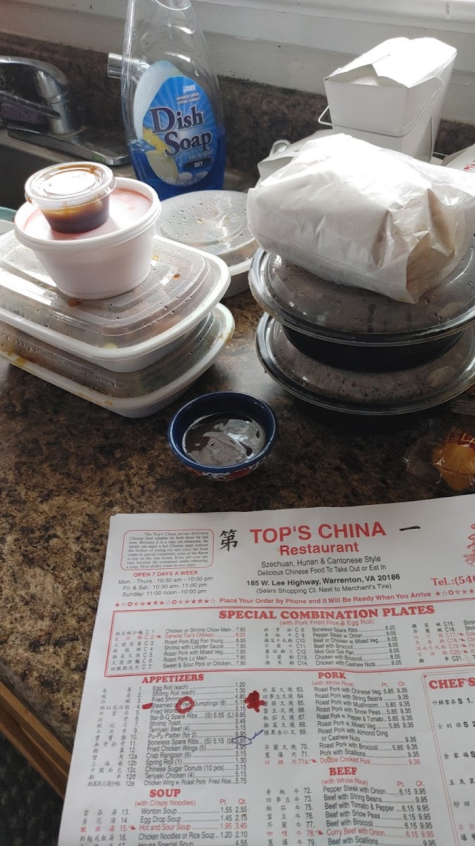 Menu Top's China Restaurant-4