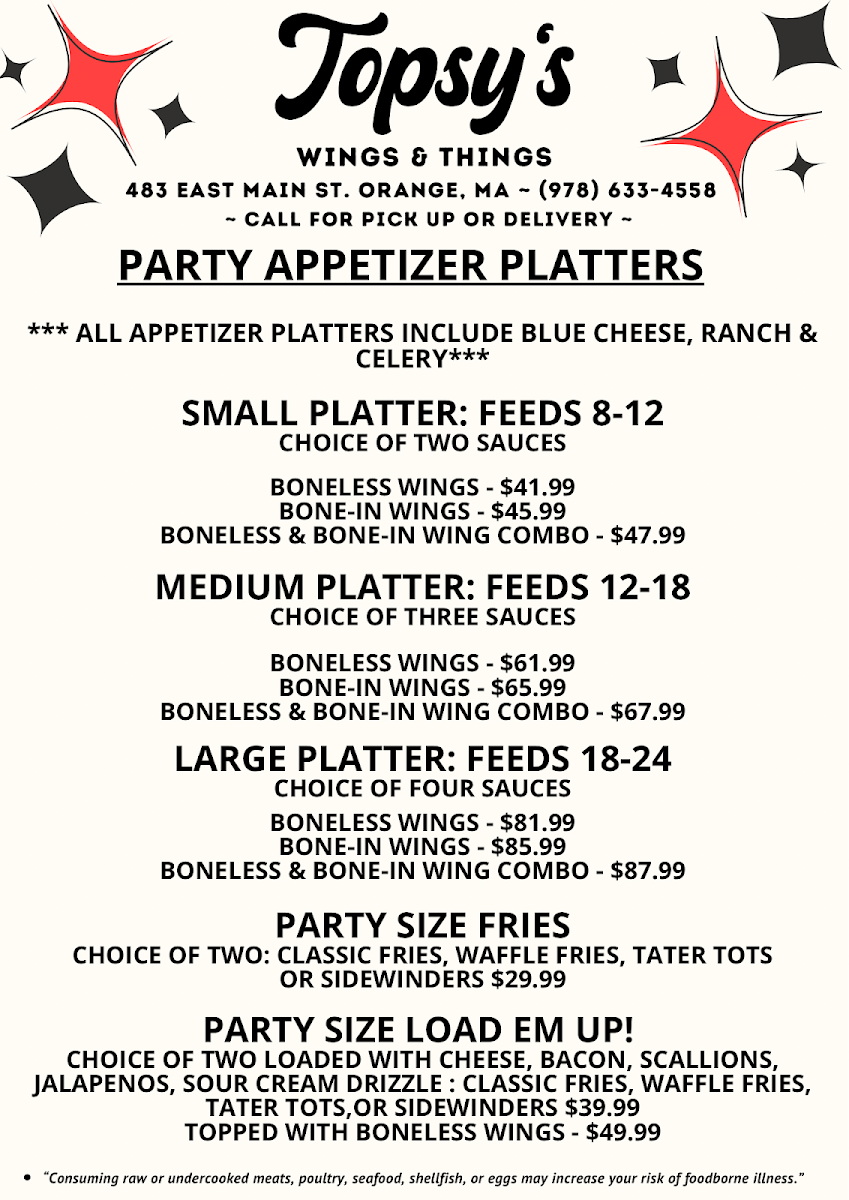 Menu Topsy's-2