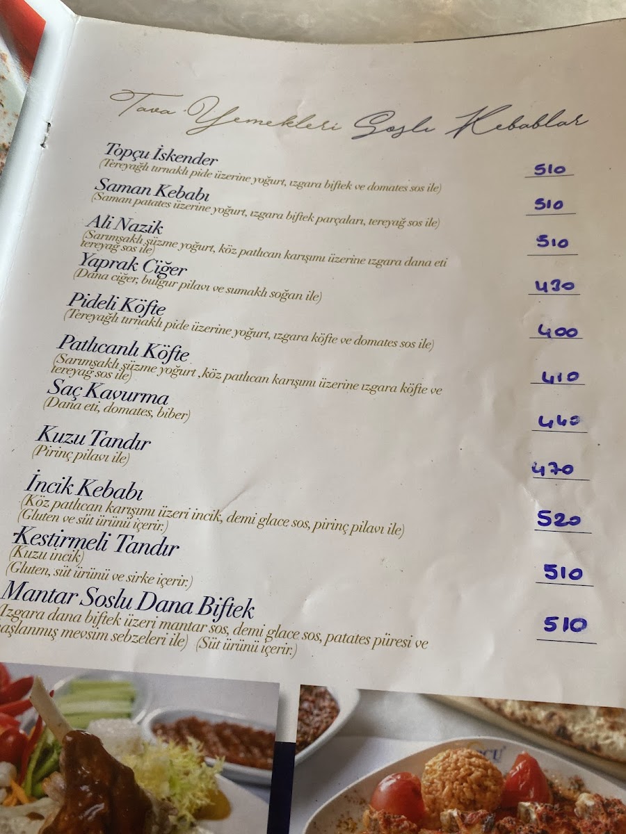 Menu Topçu Restaurant-10