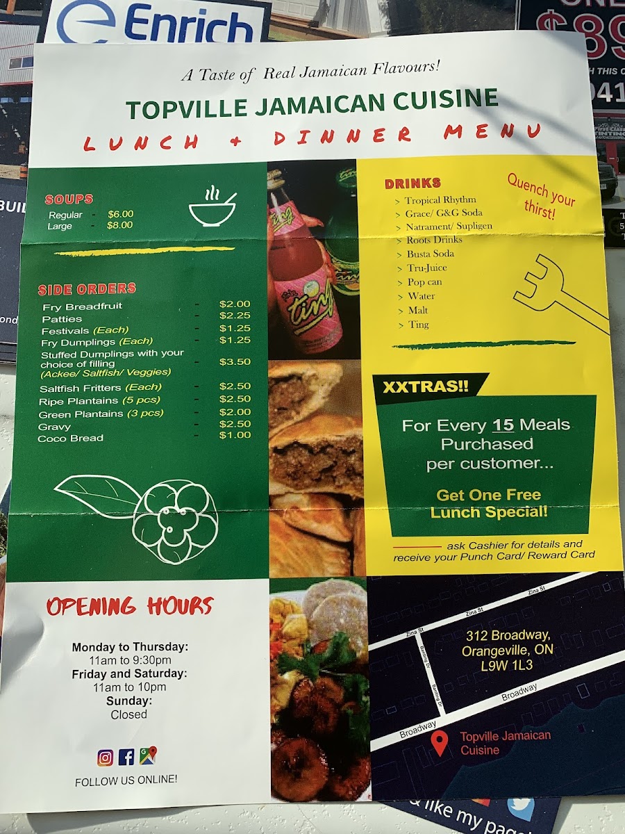 Menu Topville Jamaican Cuisine-8