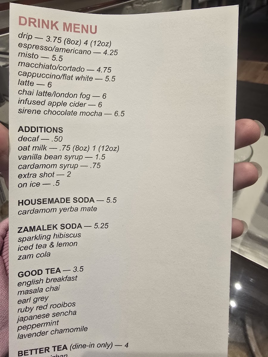 Menu Torch Song Cafe-1