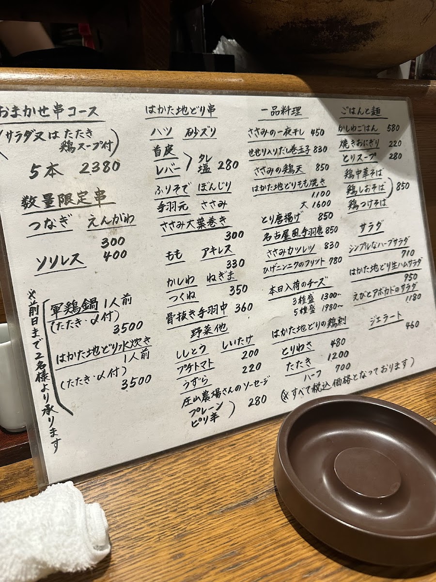 Menu Torimasa-4