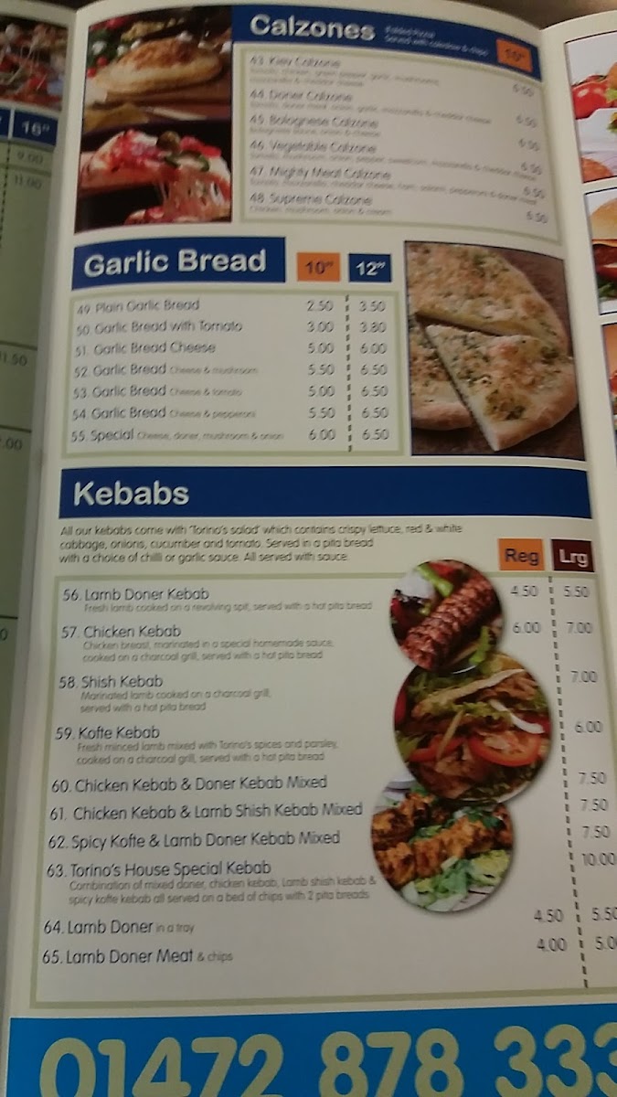 Menu Torino's Pizza-2