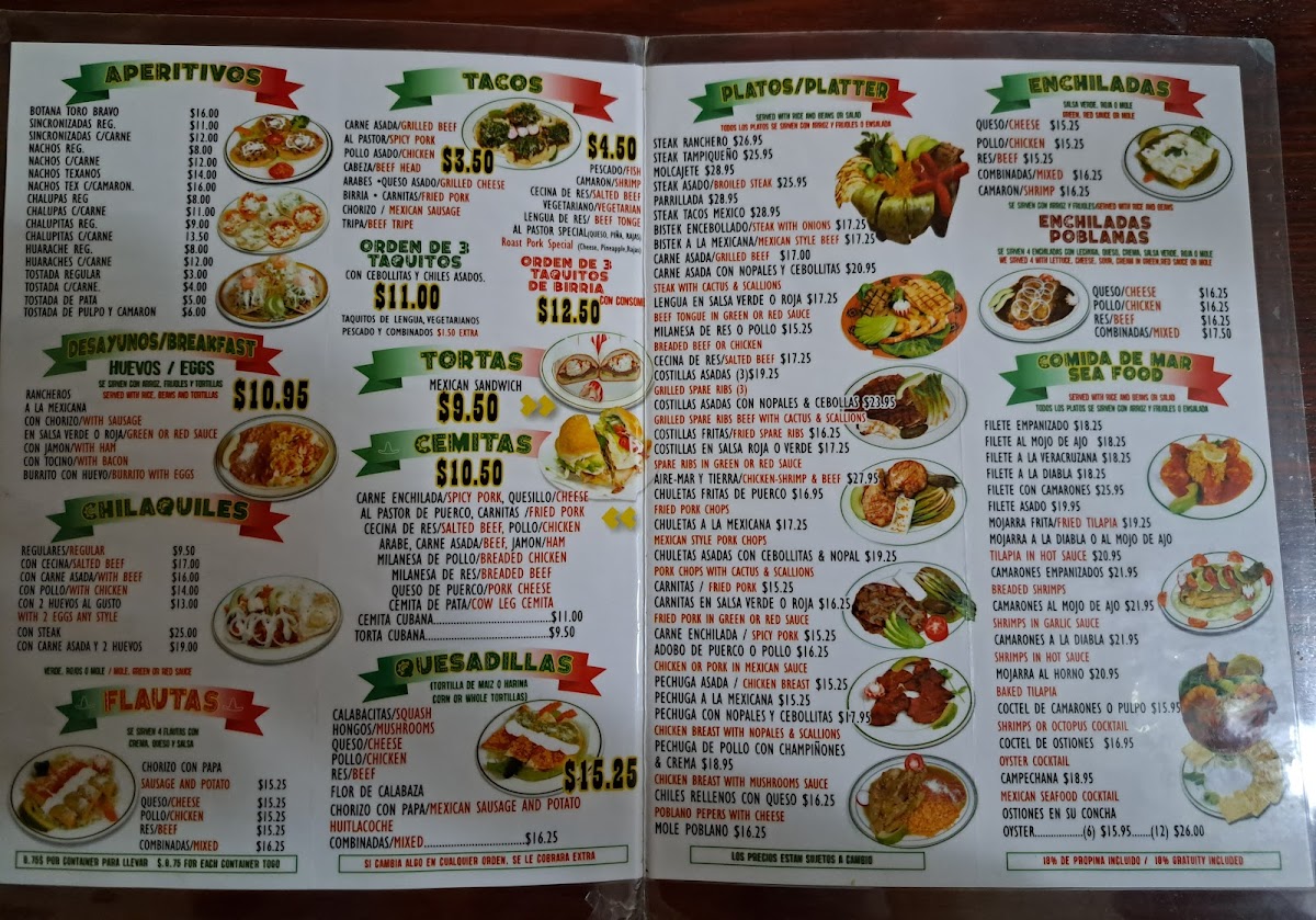 Menu Toro Bravo-2