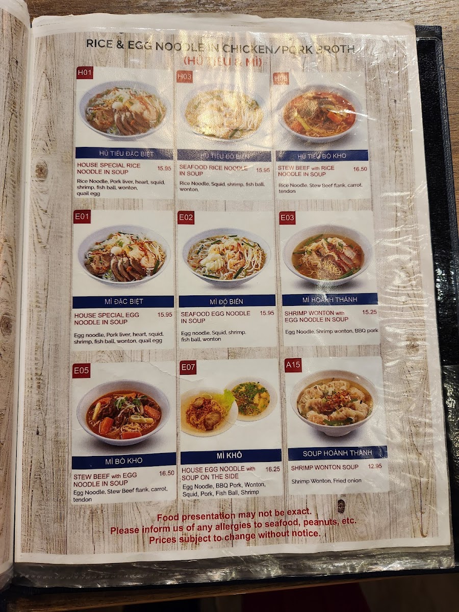 Menu Toronto Pho Hamilton-6