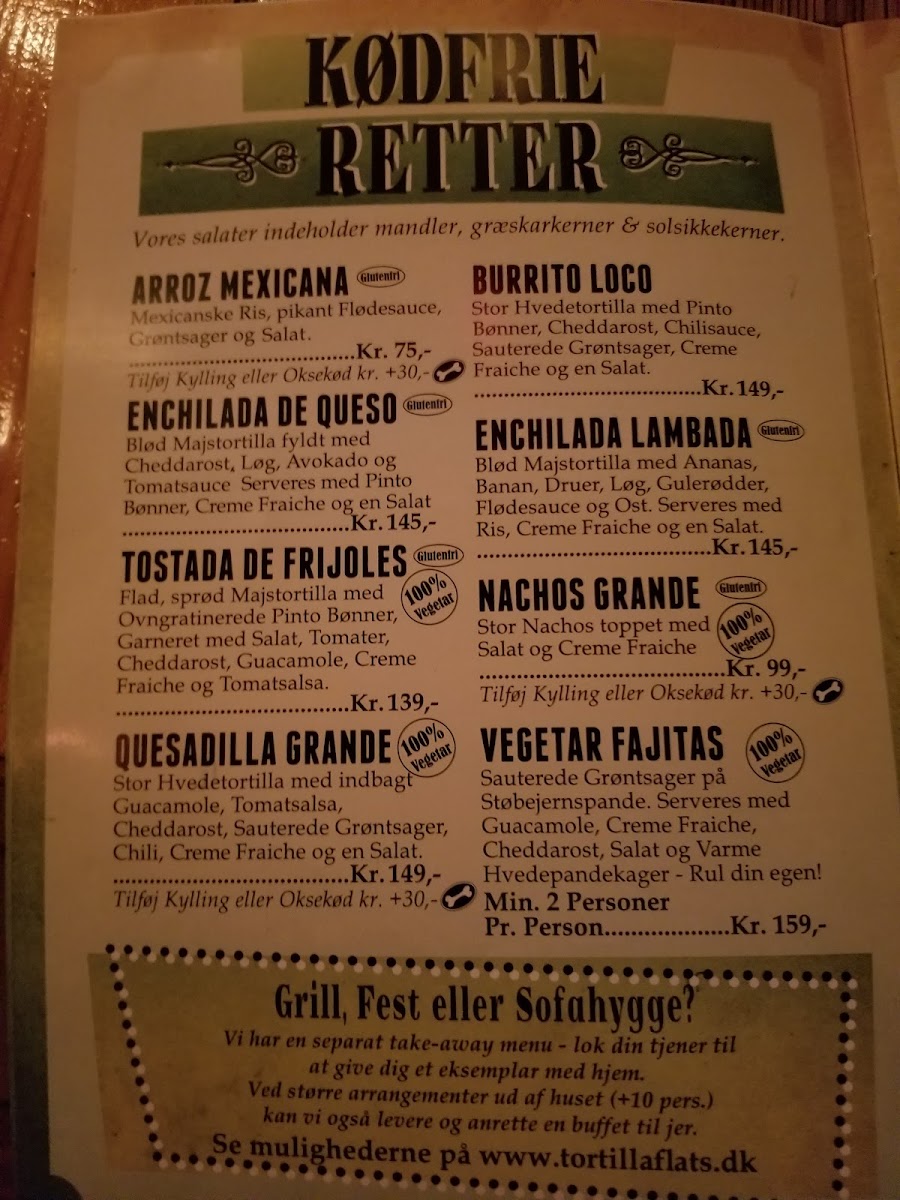 Menu Tortilla Flats, Vejle-4
