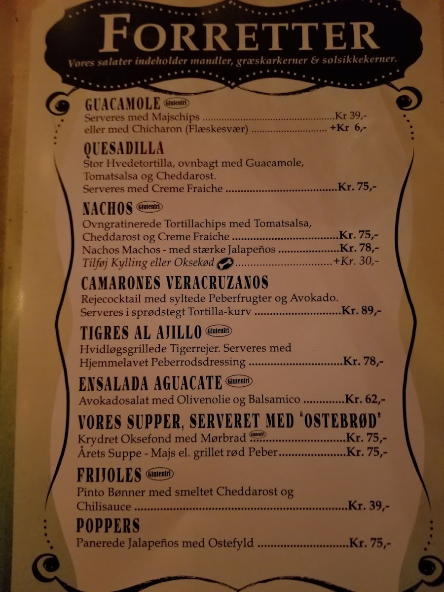 Menu Tortilla Flats, Vejle-7