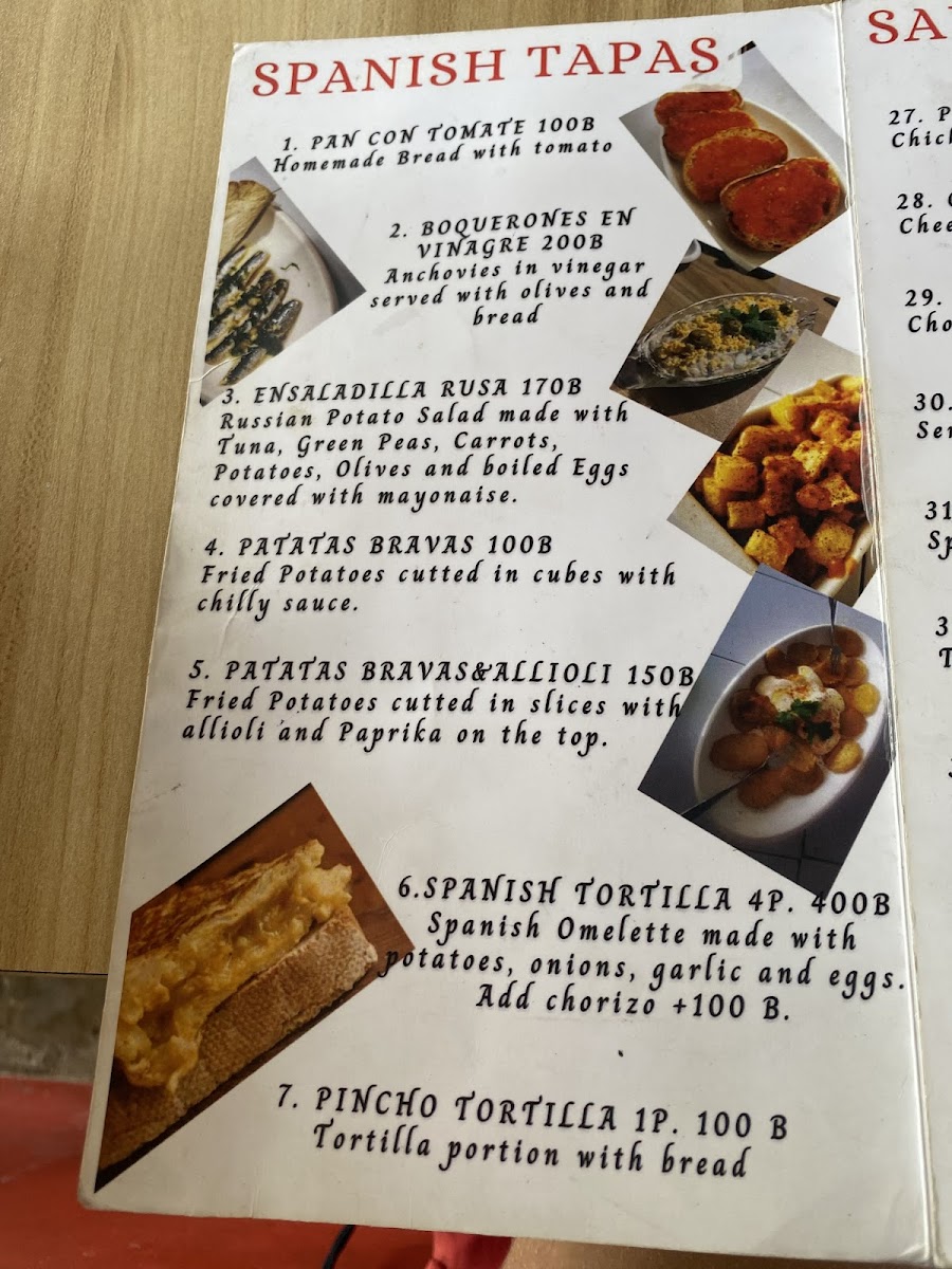 Menu Tortilla & Gazpacho Spanish Restaurant-7