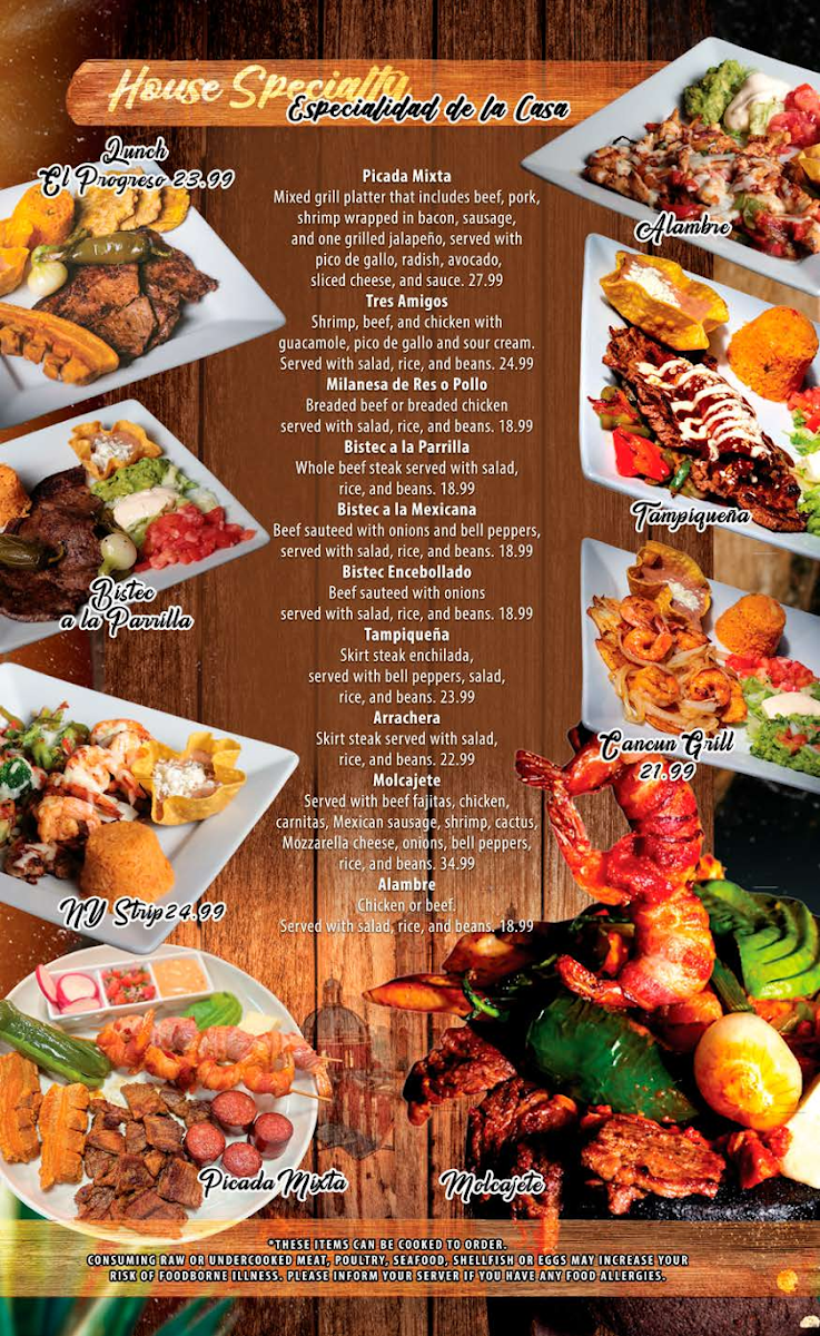 Menu Tortilleria El Progreso Mexican Restaurant-2