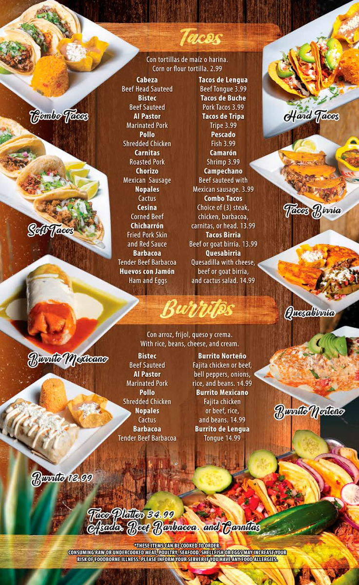 Menu Tortilleria El Progreso Mexican Restaurant-3