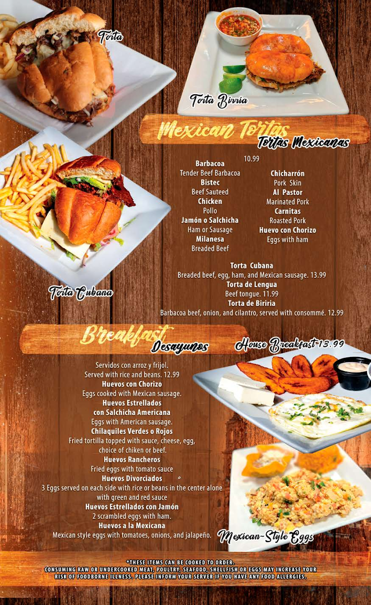Menu Tortilleria El Progreso Mexican Restaurant-7