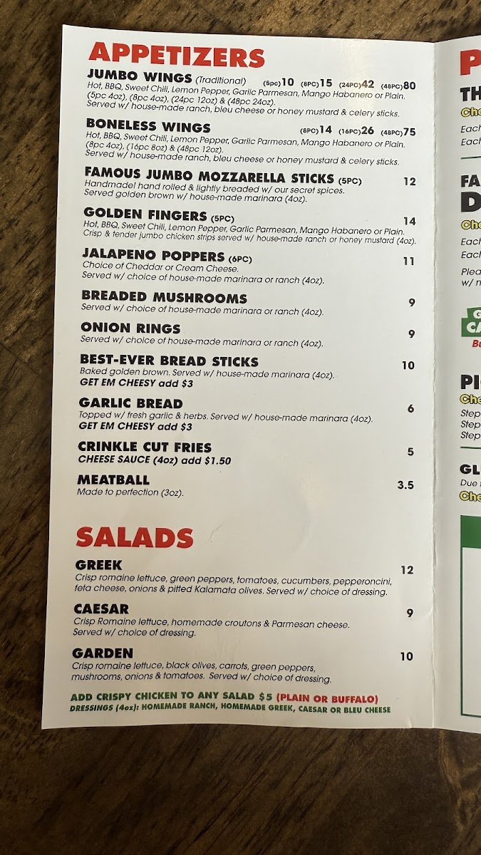 Menu Tortorice's Pizza & Catering-2