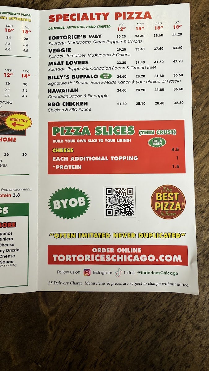 Menu Tortorice's Pizza & Catering-3