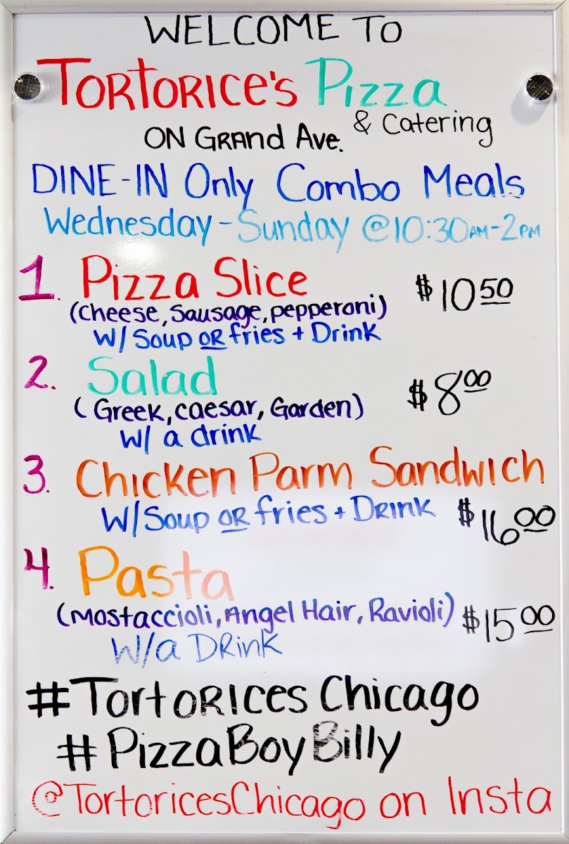 Menu Tortorice's Pizza & Catering-4
