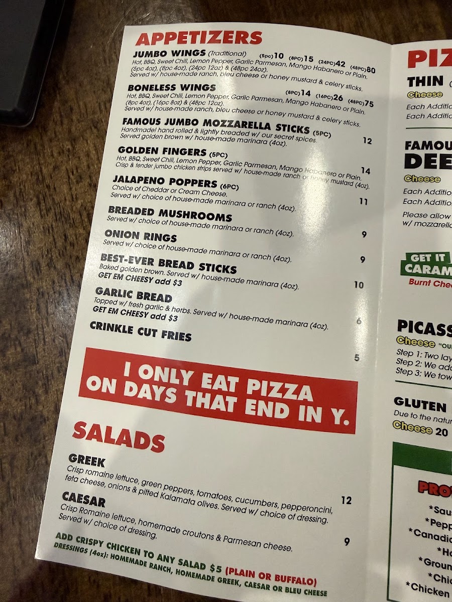 Menu Tortorice's Pizza & Catering-5