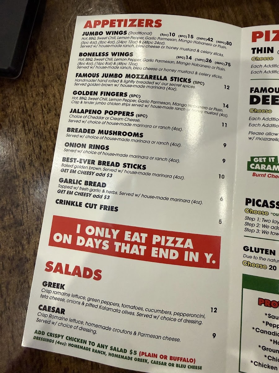 Menu Tortorice's Pizza & Catering-6