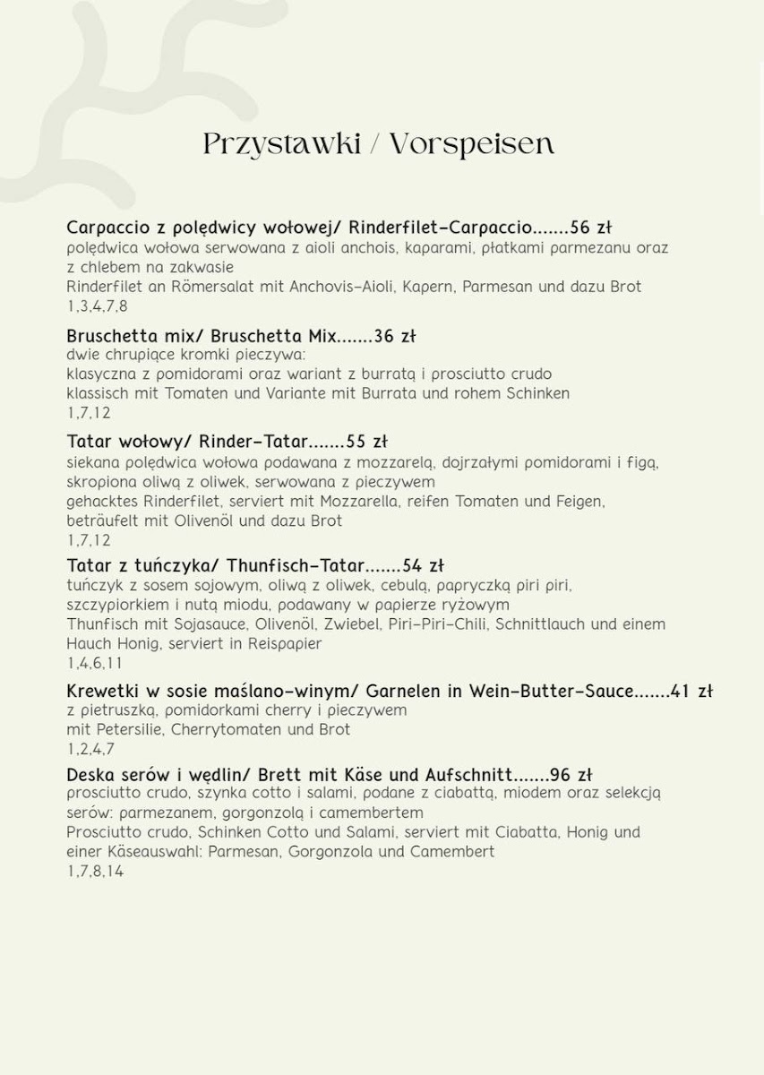 Menu Toscana | Włoska Restauracja | Świnoujście-7