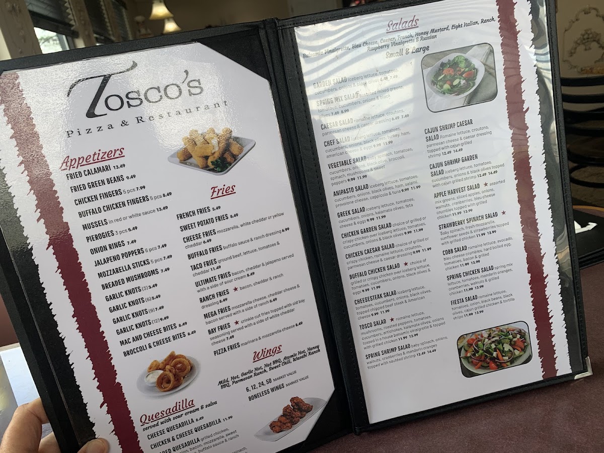 Menu Tosco's Pizza & Restaurant-2