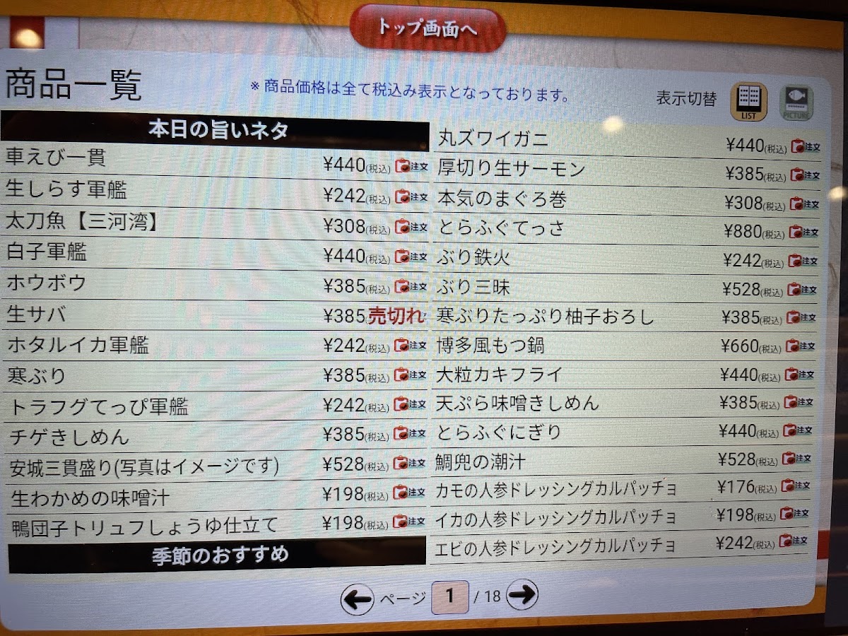 Menu Totomaru Mikawa Anjo-5
