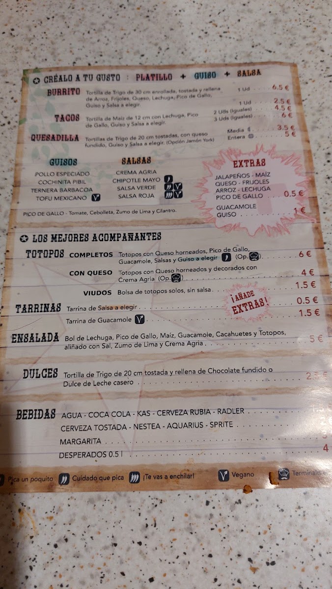 Menu Totopo Barakaldo Mexican Food-2