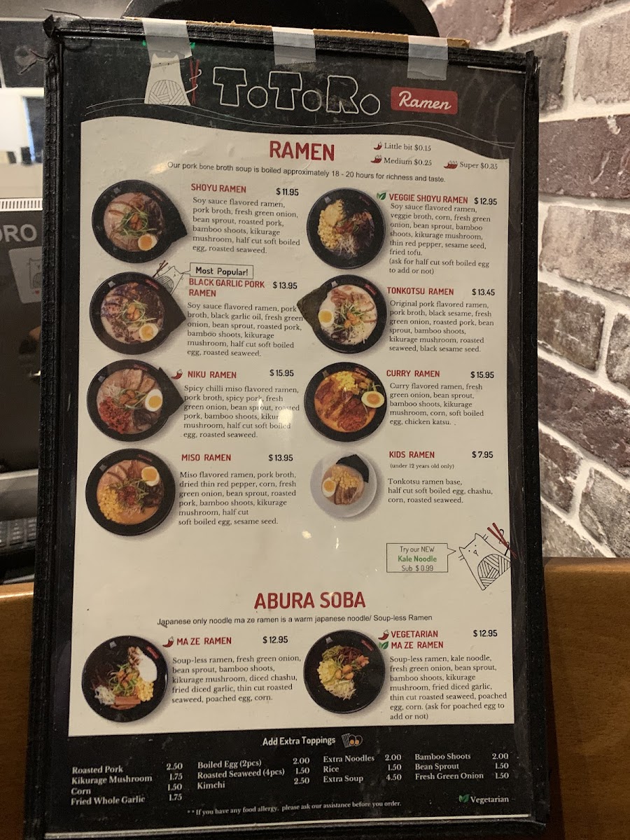 Menu Totoro Ramen-9