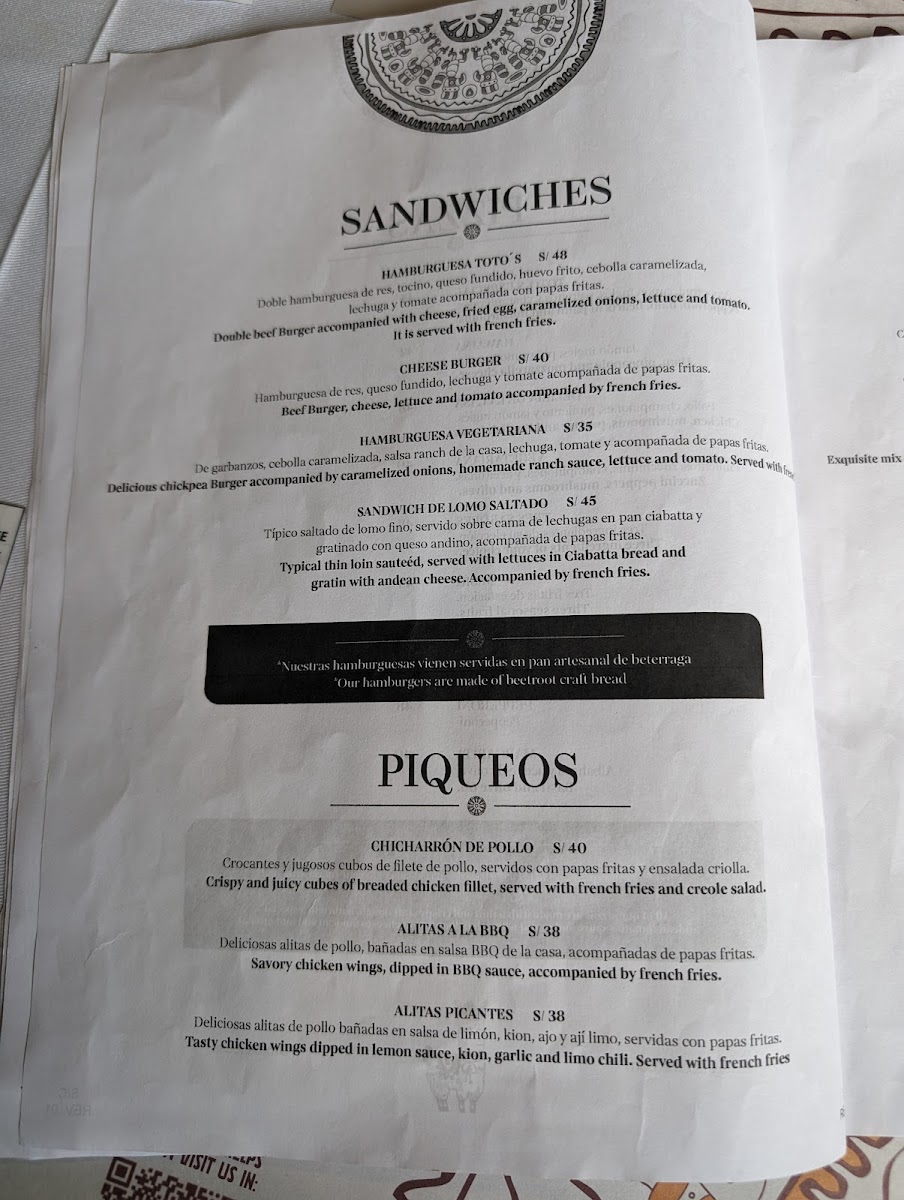 Menu Toto's House-4