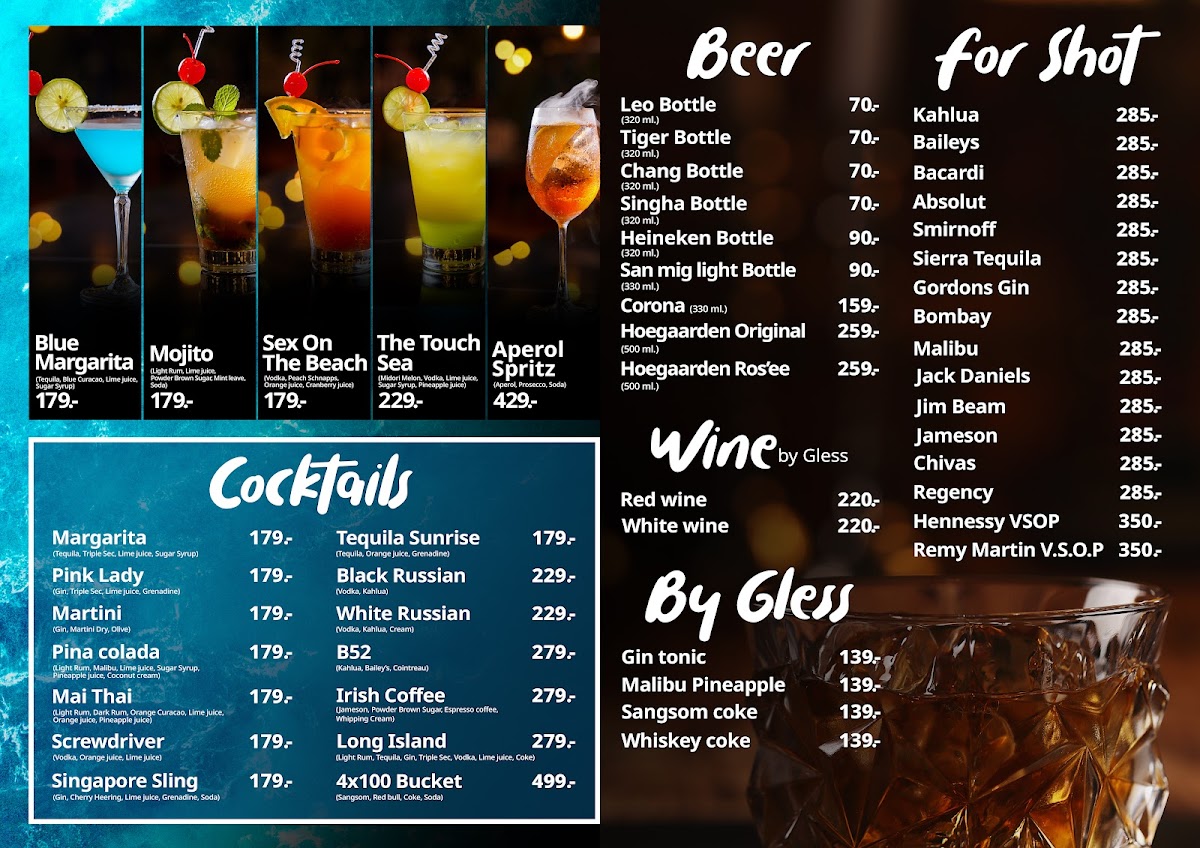 Menu Touch Sea Boutique Hotel & Bistro - ทัชซี บูทิค โฮเทล แอนด์ บิสโตร-7