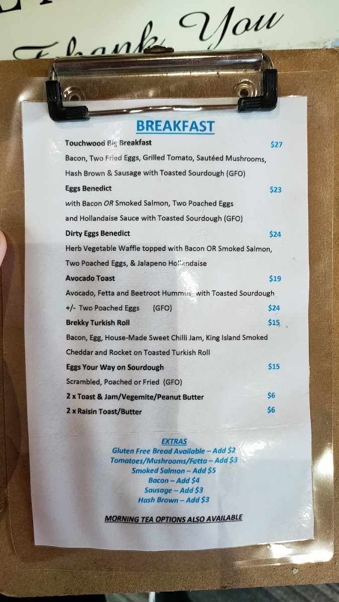 Menu Touchwood Cafe Stanley-8
