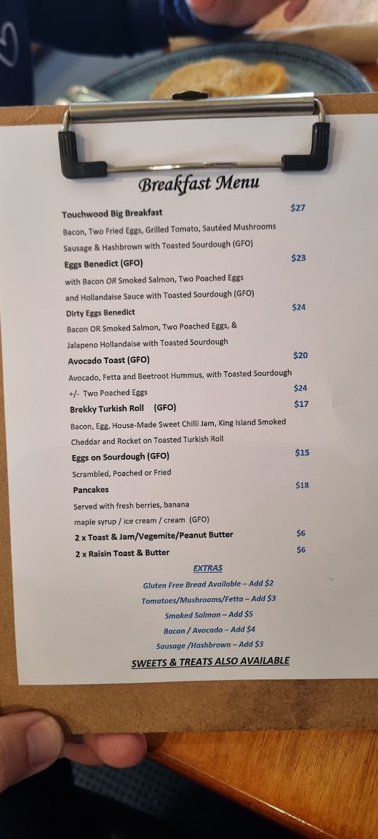 Menu Touchwood Cafe Stanley-9