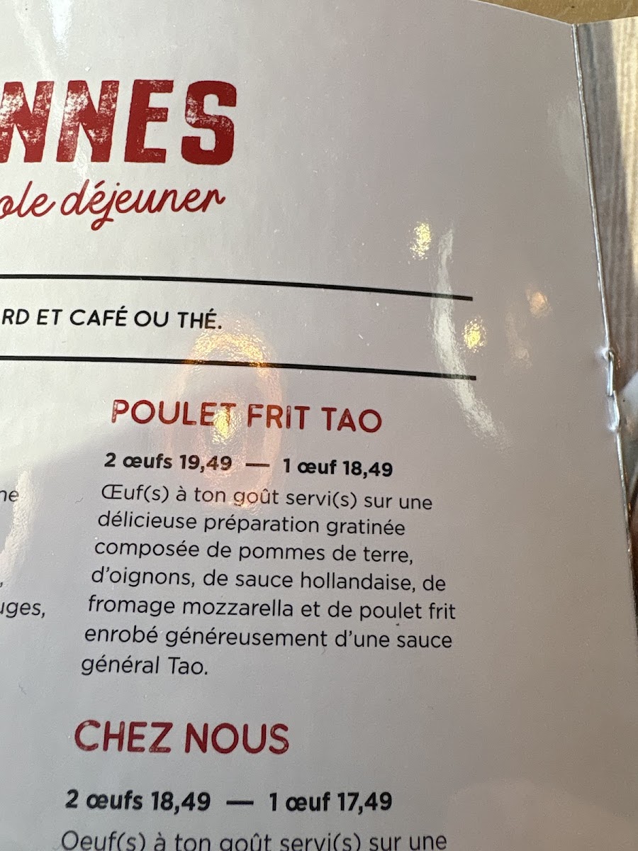 Menu Toujours Mikes Salaberry-De-Valleyfield-1