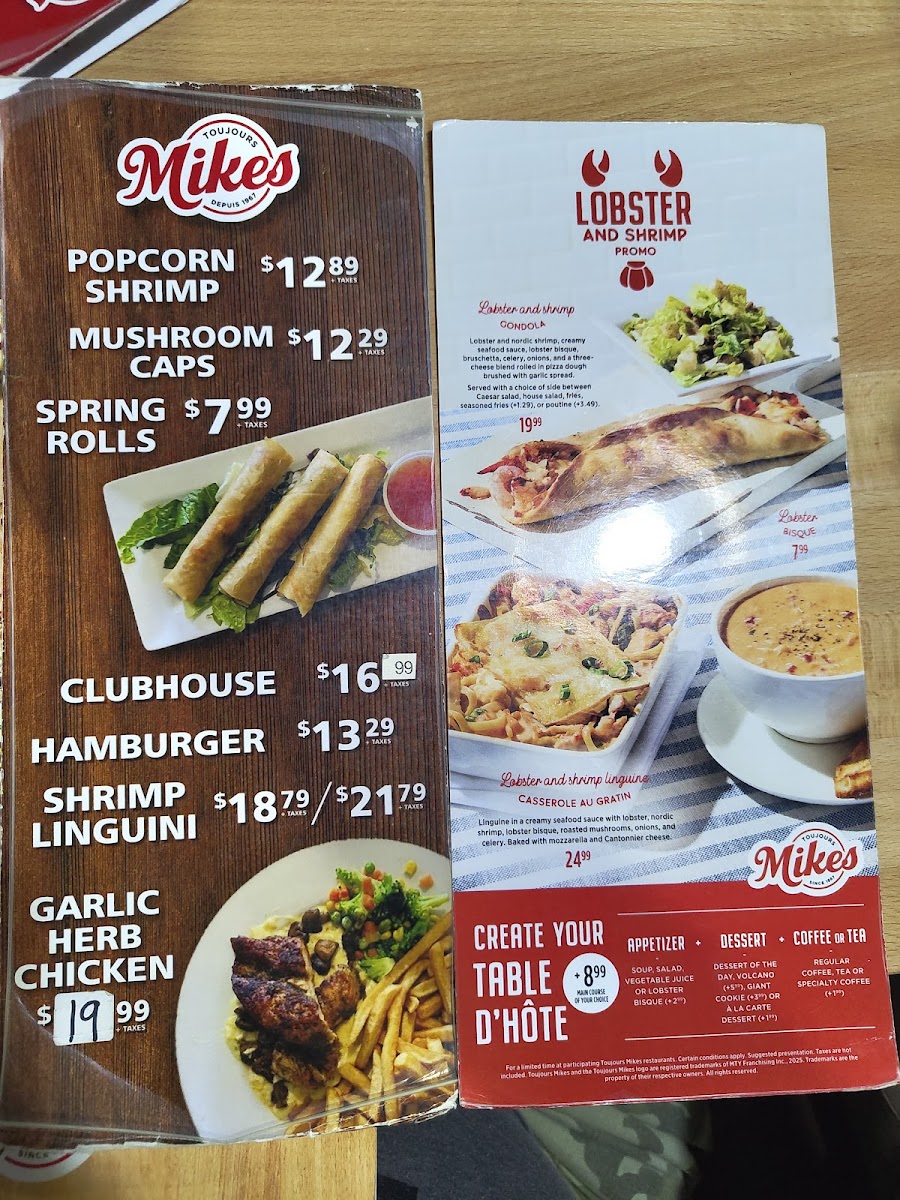 Menu Toujours Mikes Timmins-1