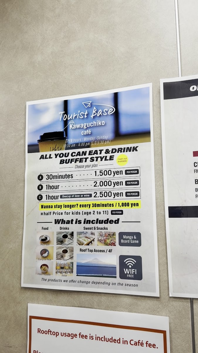 Menu Tourist Base Kawaguchiko（Mt. Fuji Amazing View Café）-10
