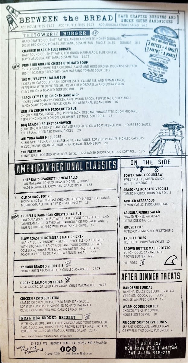 Menu Tower 12-3