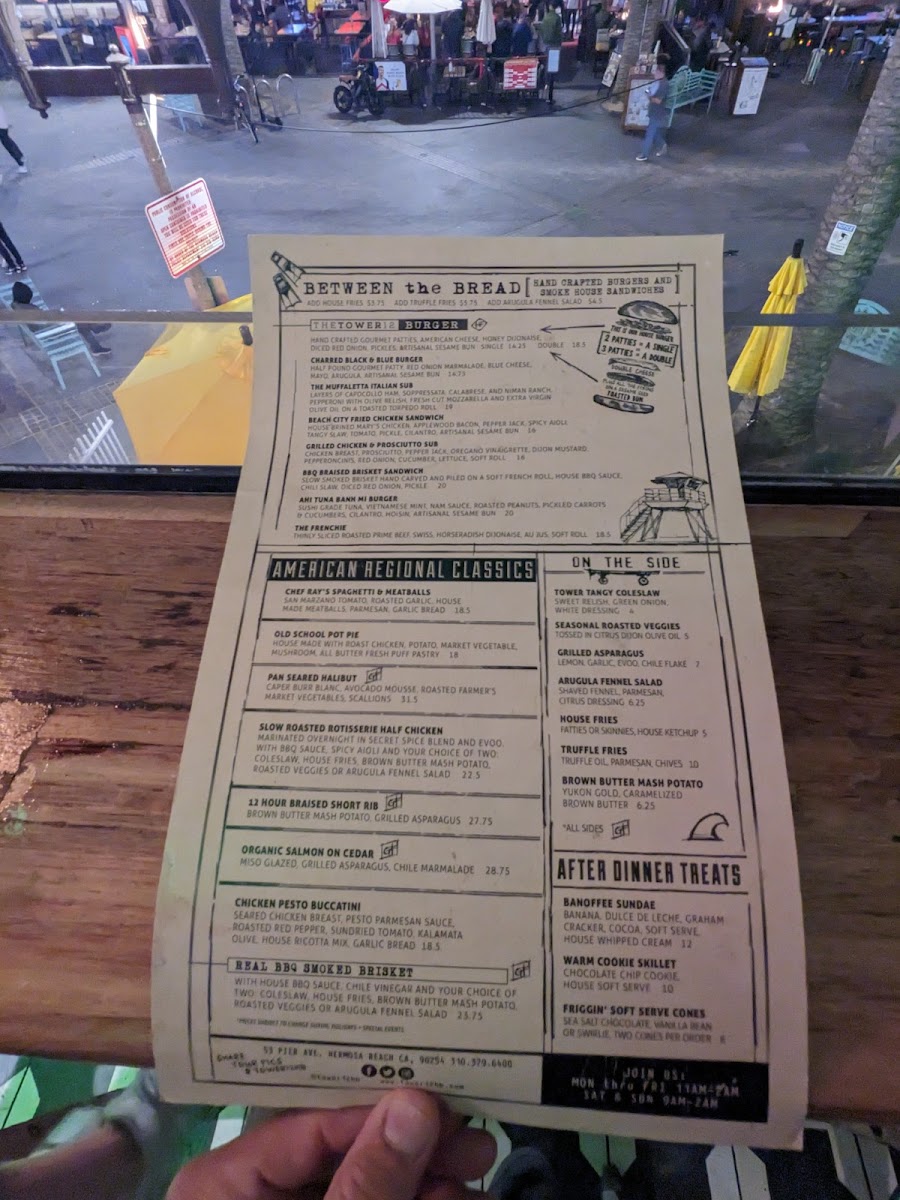 Menu Tower 12-8
